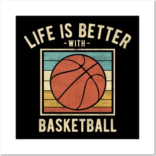 Basketball Sayings -  Retro Funny Basketball Lovers Gift Posters and Art